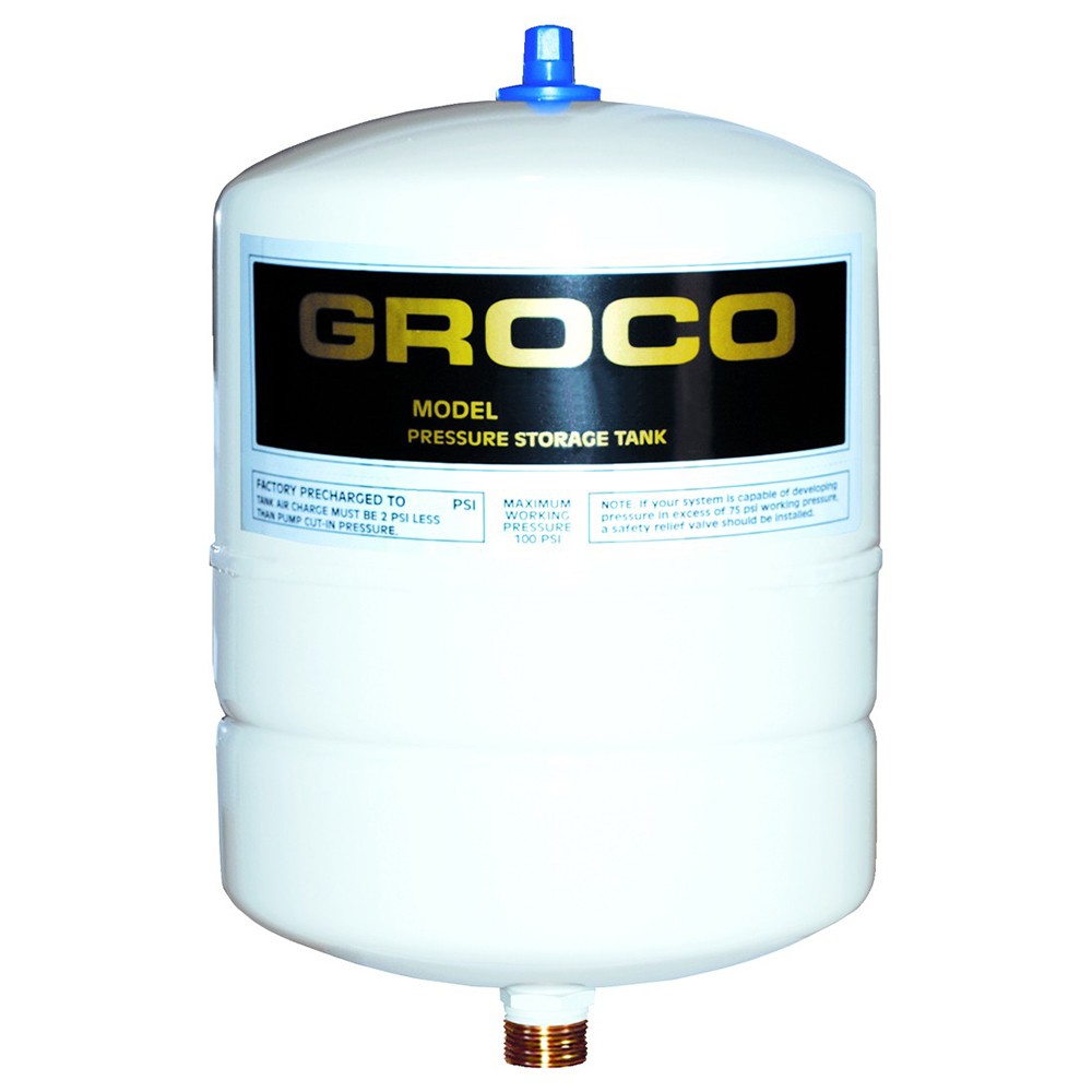 GROCO PST-2 Pressure Storage Tank, 1.4 Gallon Drawdown, 100 PSI