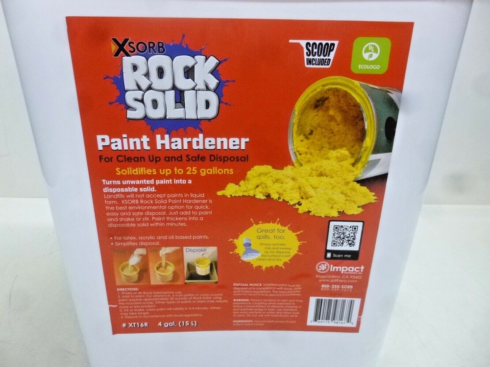 NEW! XSORB Paint Solidifier, White, 4 gal, XT16R