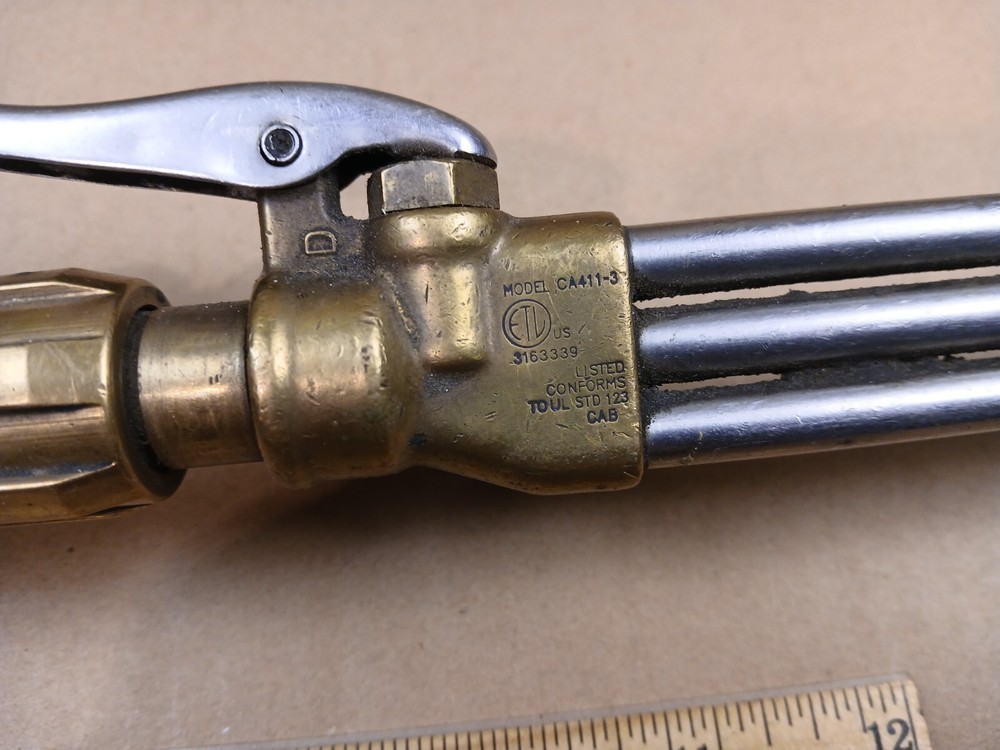 Genuine Victor CA411-3 Torch Head & Unbranded Handle Preowned