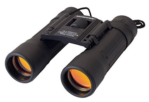 Humvee HMV-B-8X21B Rubber Armor Compact Binocular with Anti-Reflective Ruby Red