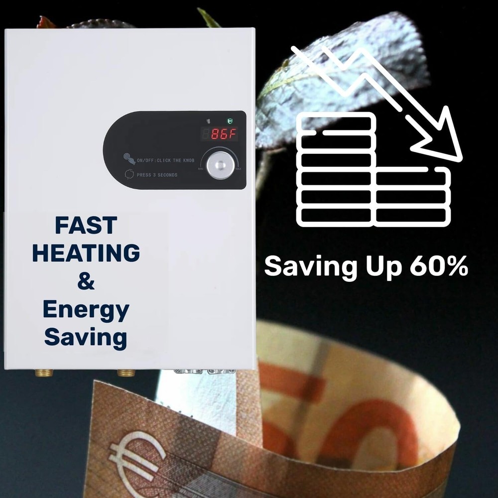 UproMax 18KW Compact on Demand Instant Hot Water Tankless Electric Heater 5 GPM