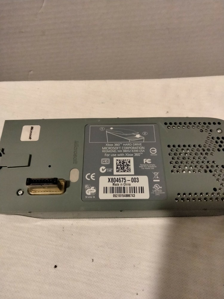 Microsoft X804675-003 Gray External Hard Drive for Microsoft Xbox 360