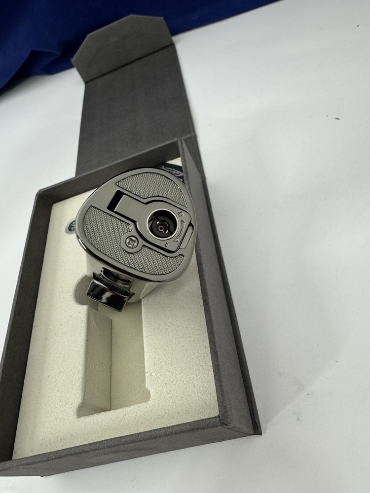 Vector AZTECH - Wind Resistant Large Single Jet Torch Lighter - Gunmetal - New