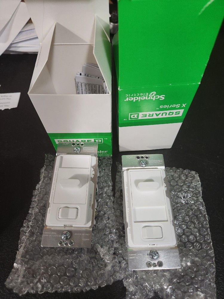 2 Square D Series Single-Pole/3-Way Dimmer Light SQR22603