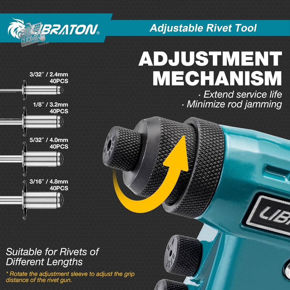 Heavy Duty Riveter Gun, Professional Riveter Set, Ri