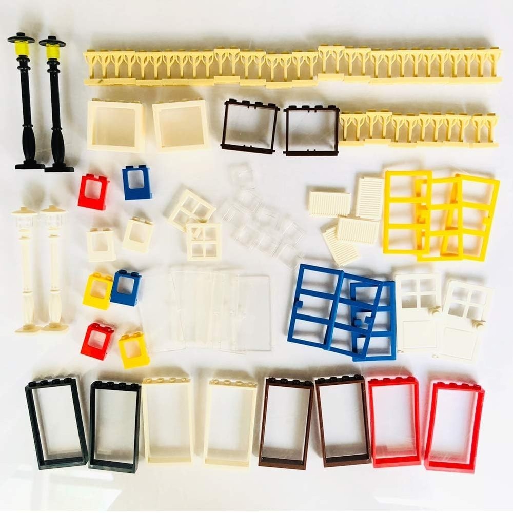 Creative 82-Piece Windows & Doors Building Blocks - Compatible with Major Brands