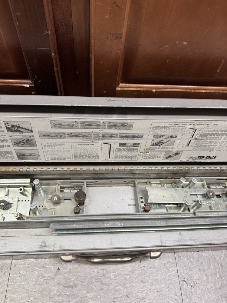 Porter Cable Hinge Butt Template Kit Model #59380 With Metal Case