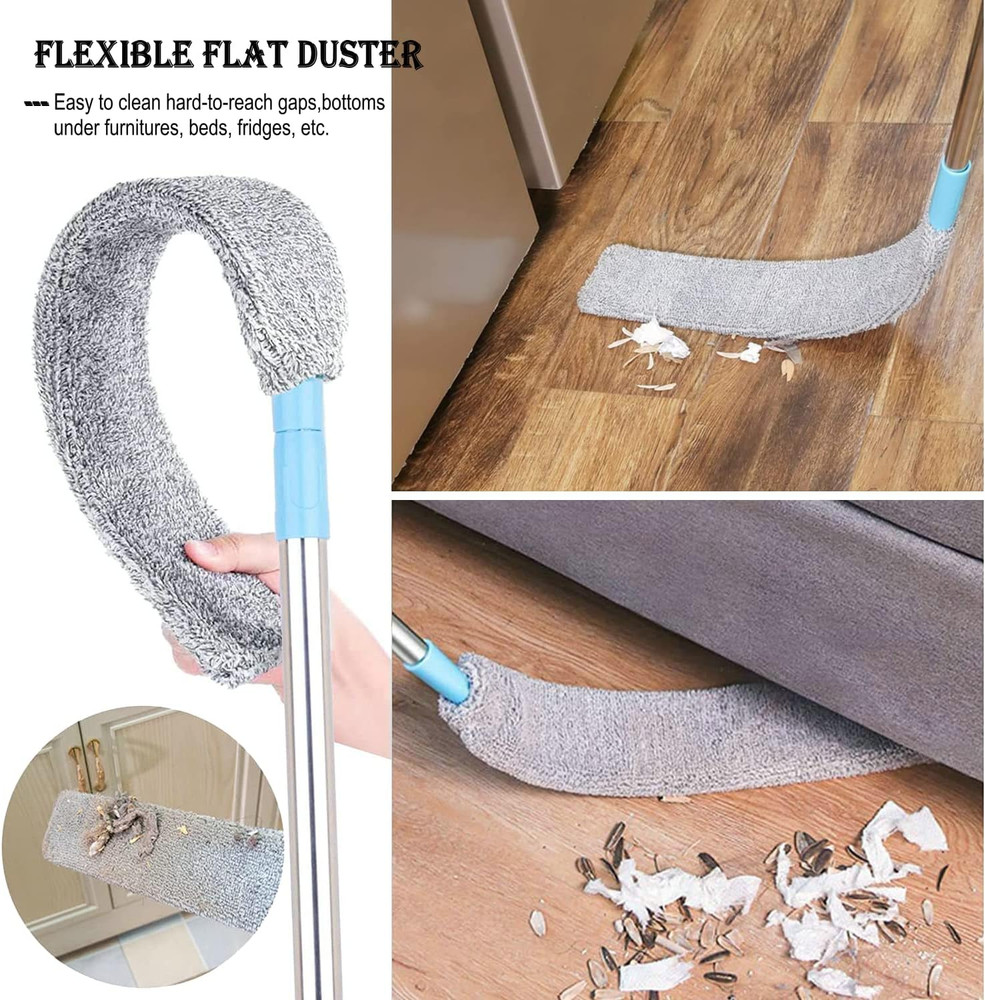 Retractable Gap Dust Cleaner under Appliance Microfiber Duster Dust Brush with E
