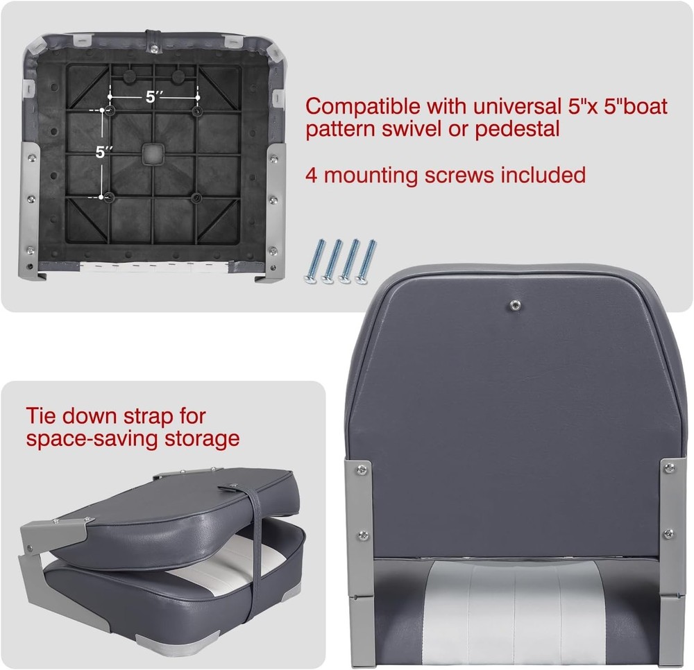 Classic Low Back Folding Boat Seat