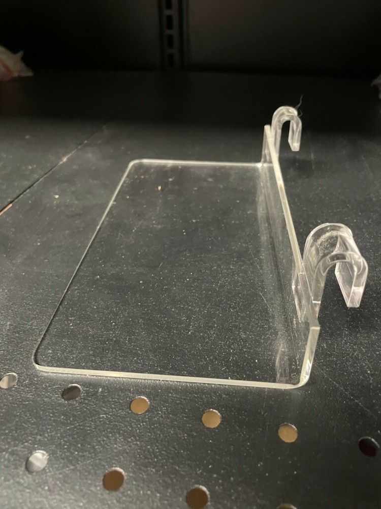Acrylic Shelfs for Wire Grid Units - 8" x 4"