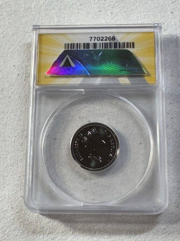 2000-W Canada 5 Cents Graded MS 67 by ANACS