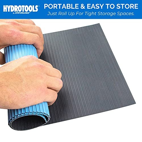 HYDROTOOLS Protective Pool Ladder Mat for Above Ground Pools – 9 x 24 in.