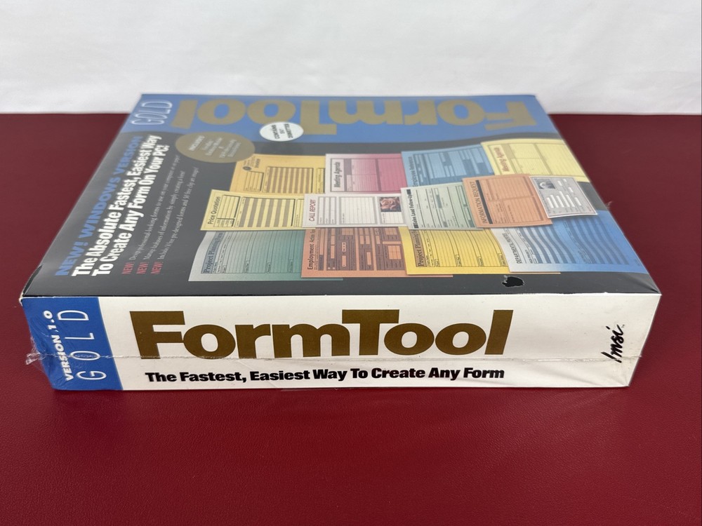 Vintage Sealed FormTool Version 3.0 GOLD PC Form Software 5.25 Diskettes IMSI