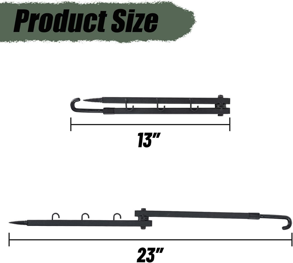 Tree Stand Bow Hanger Gear Holder Accessory Hook - Pack of 3