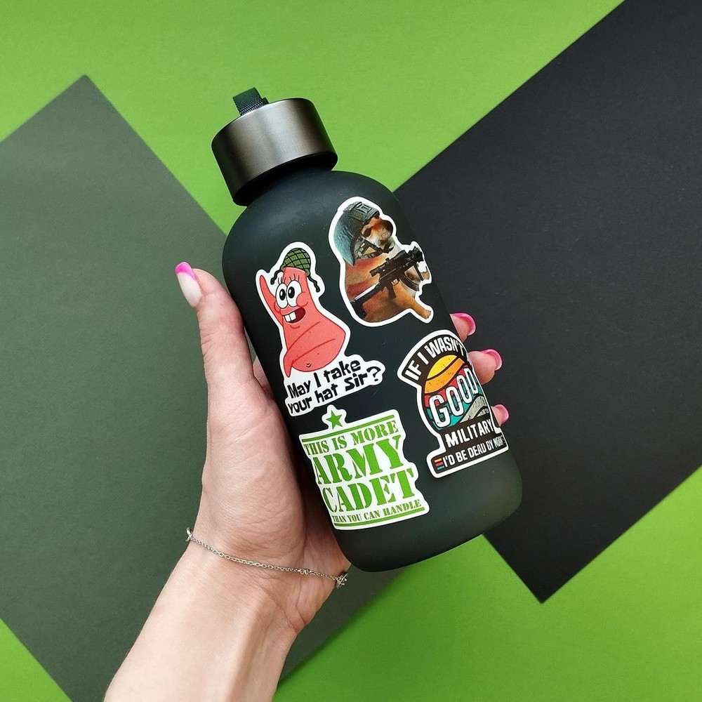 100 High-Quality Army Stickers - Waterproof Decals for Personalization & Decor