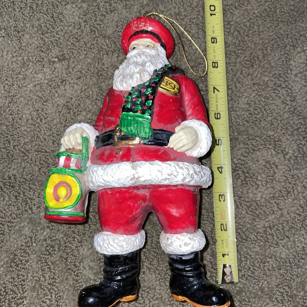 Large 9 Inch CLC Conductor Santa Ornament