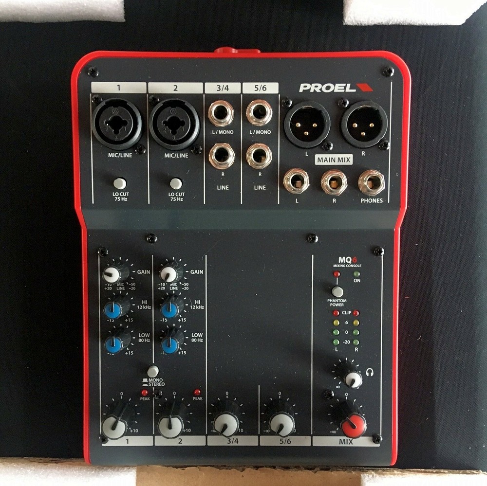 PROEL MQ6 COMPACT MIXER MIXER + Q6 MICROPHONE
