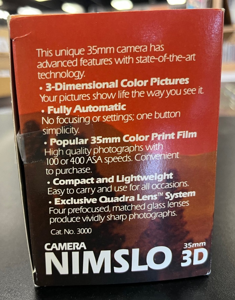 NIMSLO Camera 35 mm 3D with Box - UNTESTED