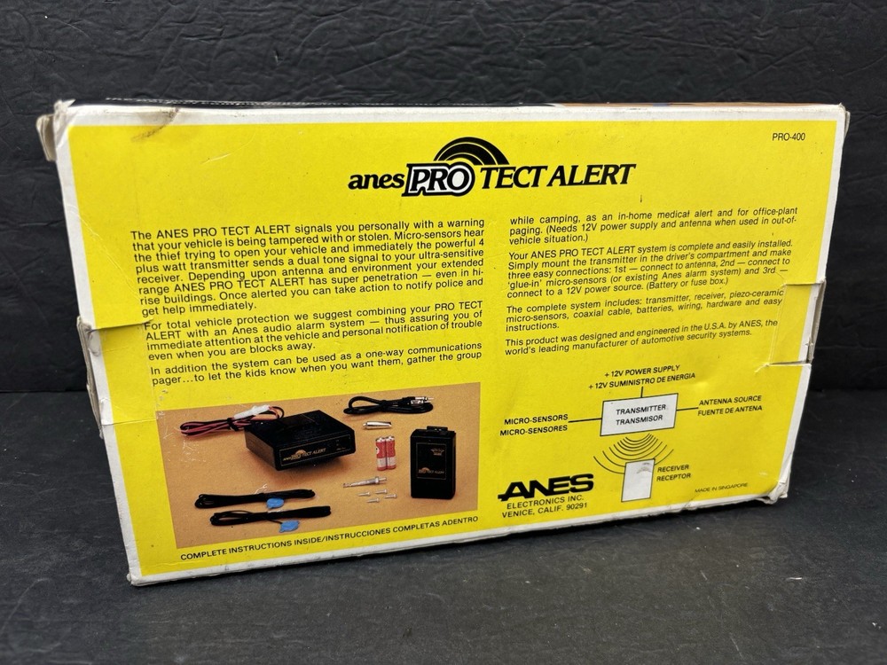 ANES Pro Tect Alert Paging Alarm System NEW OPEN BOX