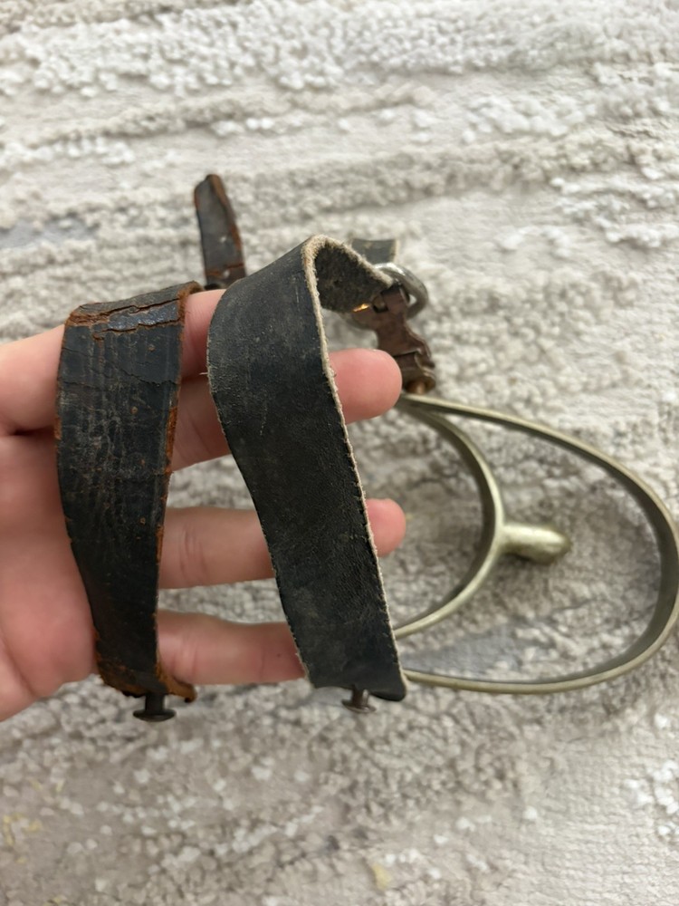 Vtg NEVER RUST England Riding Spurs & Leathers