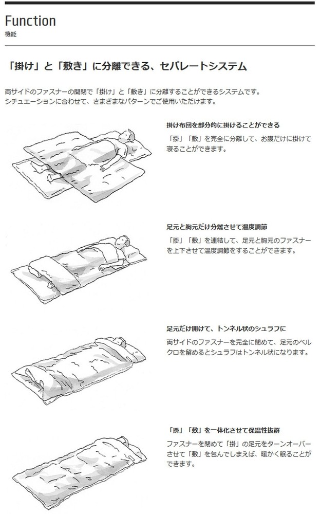 Snow Peak Offton Wide Sleeping Bag, BD-103