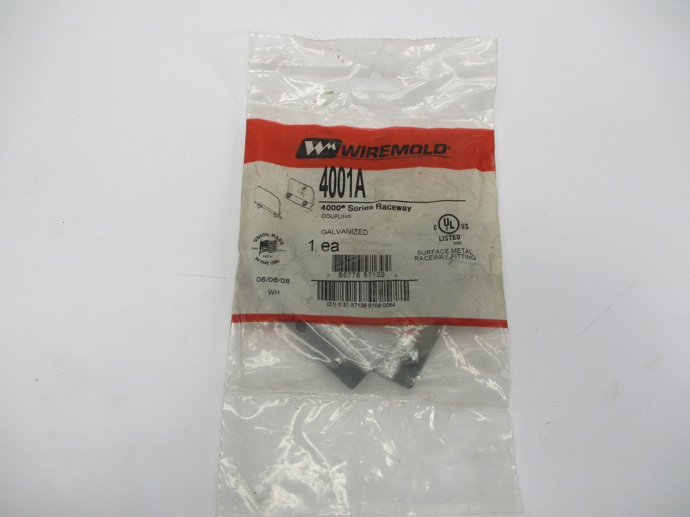WIREMOLD 4001A GALVINIZED COUPLING NSMP