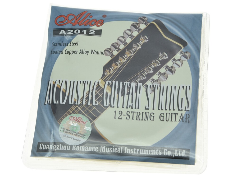 12 Strings Acoustic Guitar Strings Coated Copper Alloy Wound 1st-12th Strings