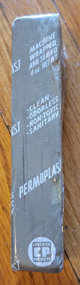 Vintage Permoplast Modeling Clay Unopened Gray