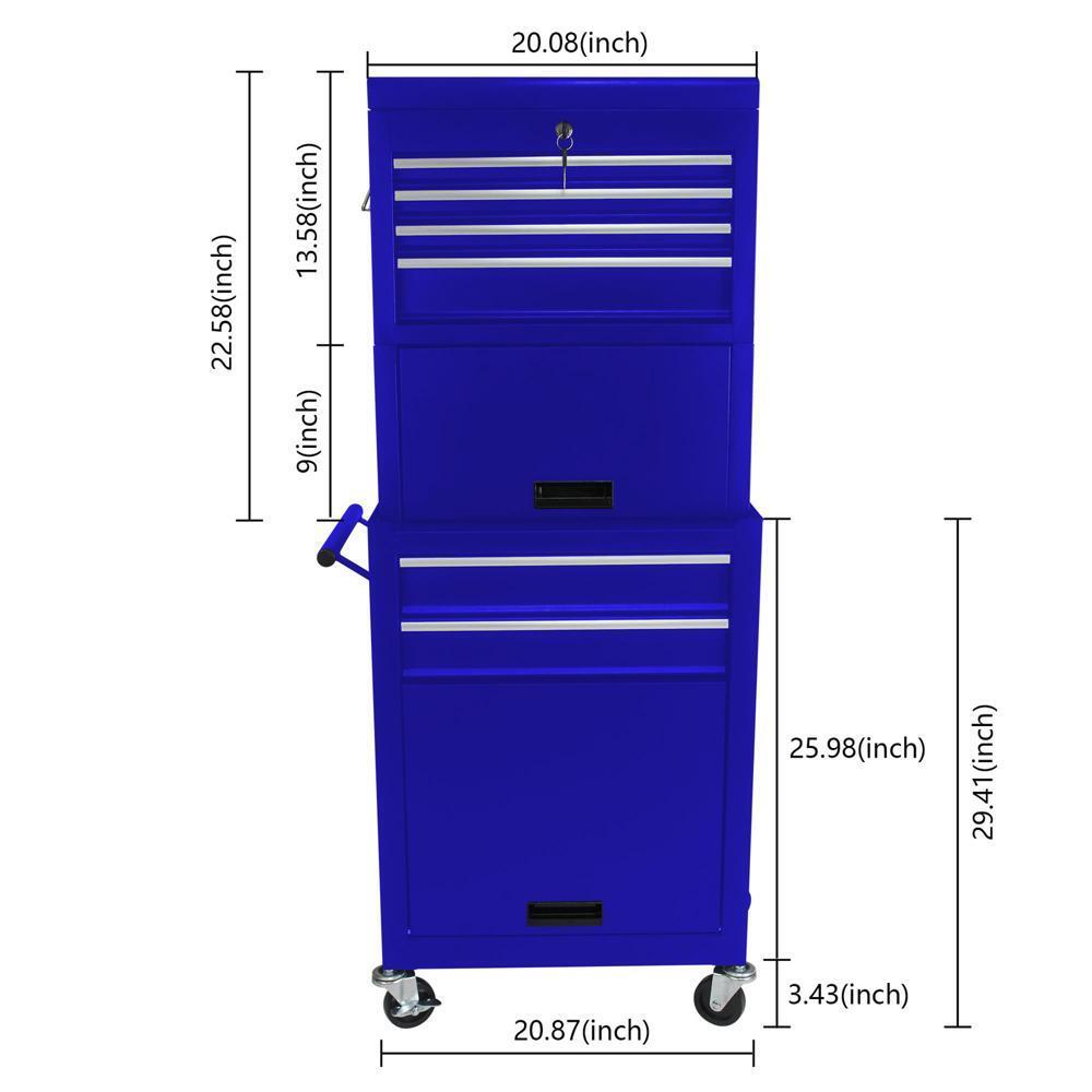 New Practical High Capacity Rolling Tool Chest with Wheels and Drawers