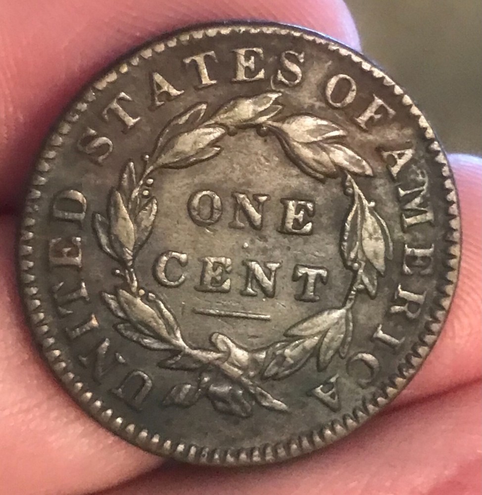 1832 Coronet Head Large Cent ,XF