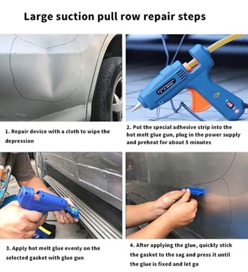 Dent Puller Slide Hammer, 2 in 1 Car Dent Repair Puller Paintless Auto 29pcs