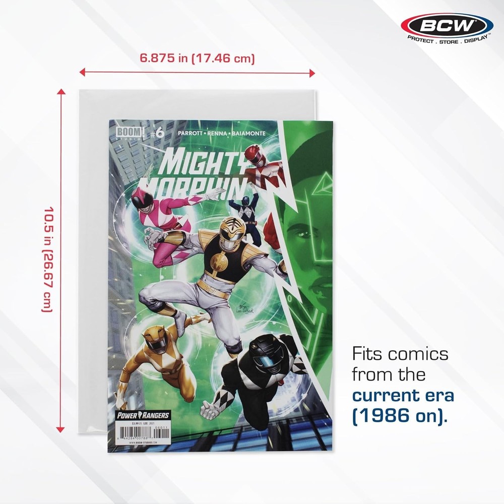 Acid-Free Comic Bags & Backer Boards Set | 100 Polypropylene
