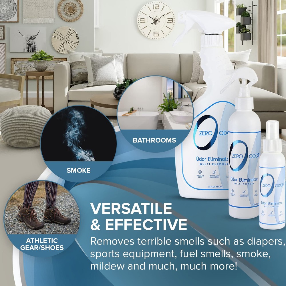 Zero Odor - Multi-purpose Strong Odor Eliminator For Home, Office, Car