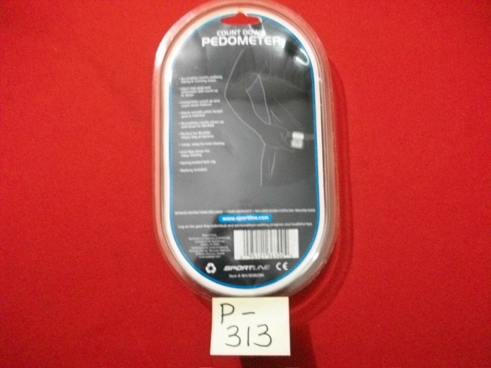 SPORTLINE COUNT DOWN PEDOMETER-BRAND NEW IN PKG. INCLUDES INSTRUCTIONS & GUIDE