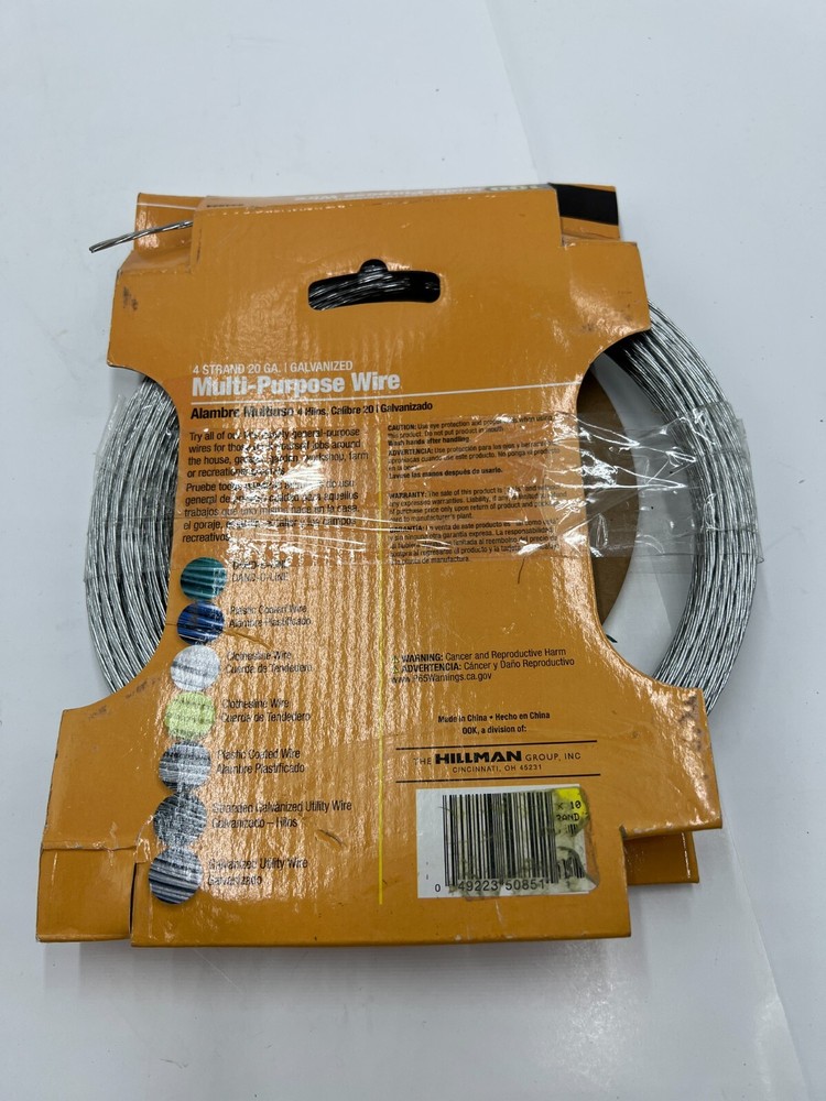 OOK 100 ft 4 strand 20 GA. Galvanized Multi-Purpose Wire 534824