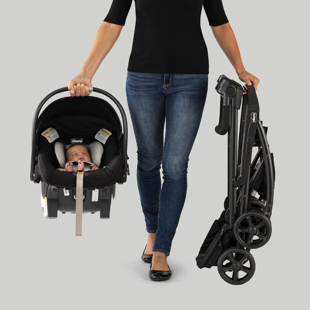 Adjustable Handle Stroller Frame Universal Infant Car Seat Caddy with Parent