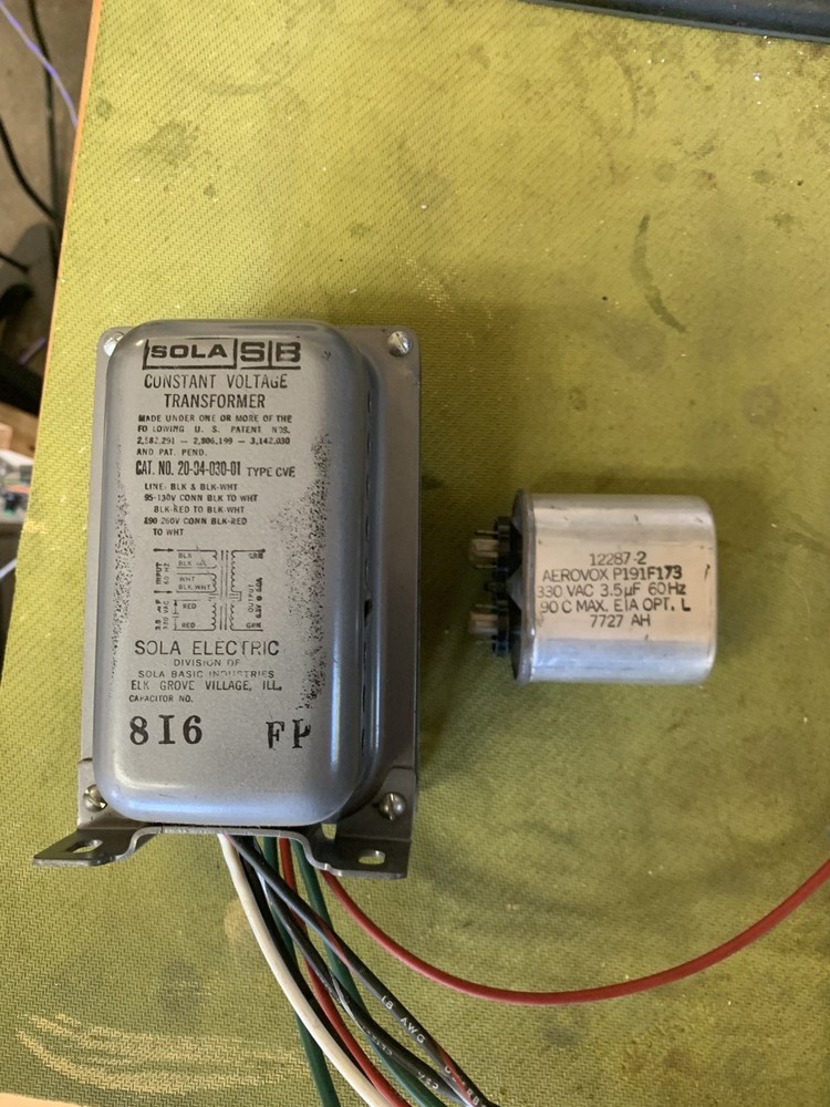 sola filament transformer 6.3v 5amp