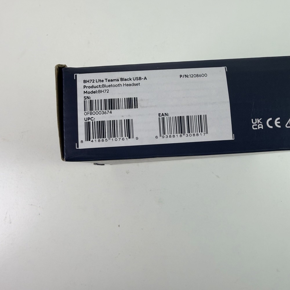 Yealink BH72 Lite Teams Black USB-A Bluetooth Headset