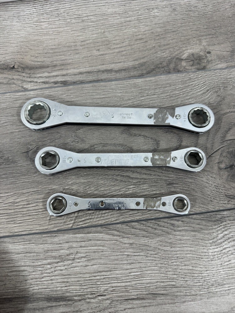 Wright SAE Ratcheting box wrench set of three