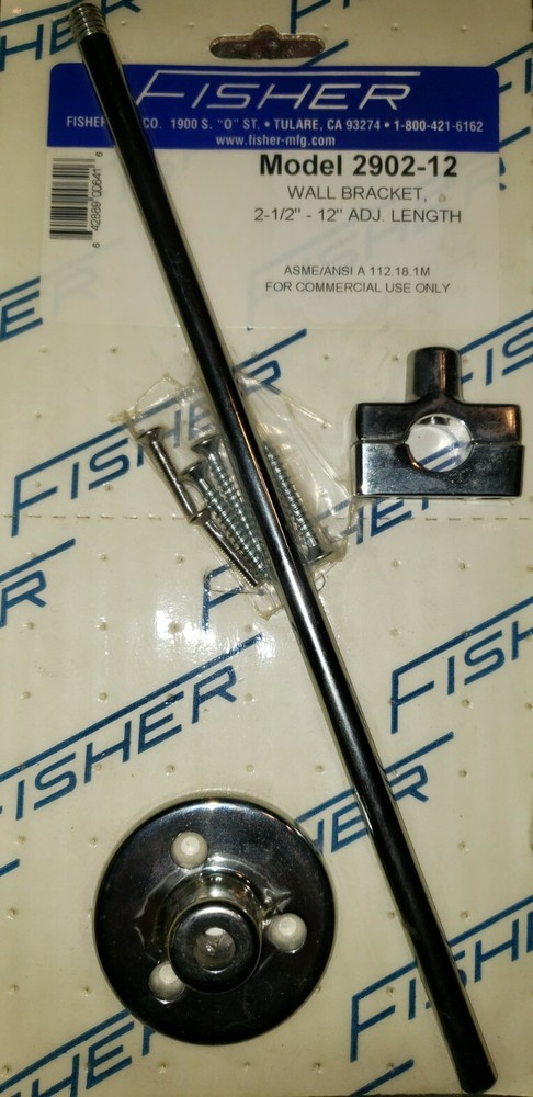 Fisher Wall Bracket, Polished Chrome, 2902-12