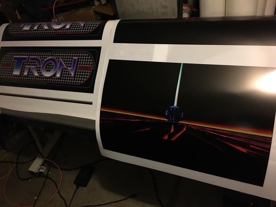Tron Arcade Translite - Check Pics - Brand New Backlit Artwork