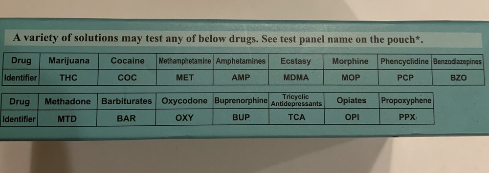 Easy at Home Multi Drug Test Screen- 2 Tests
