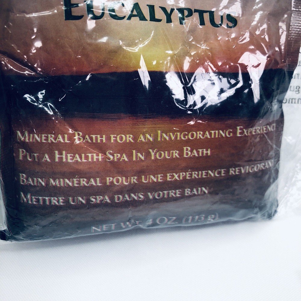 ANCIENT SECRETS Bath Salts from the Dead Sea, Eucalyptus 4oz 3 pack