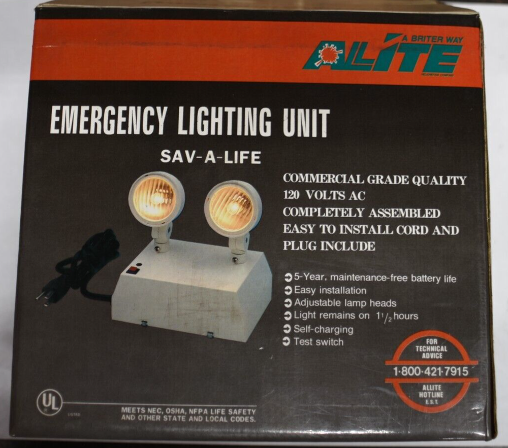 Allite Emergency Lighting Unit with Battery Backup