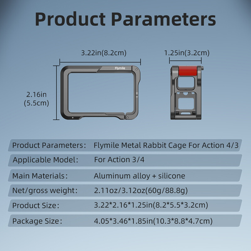 Aluminum Metal Rabbit Cage Protective Frame Convenient For Action 3/4 Accessory