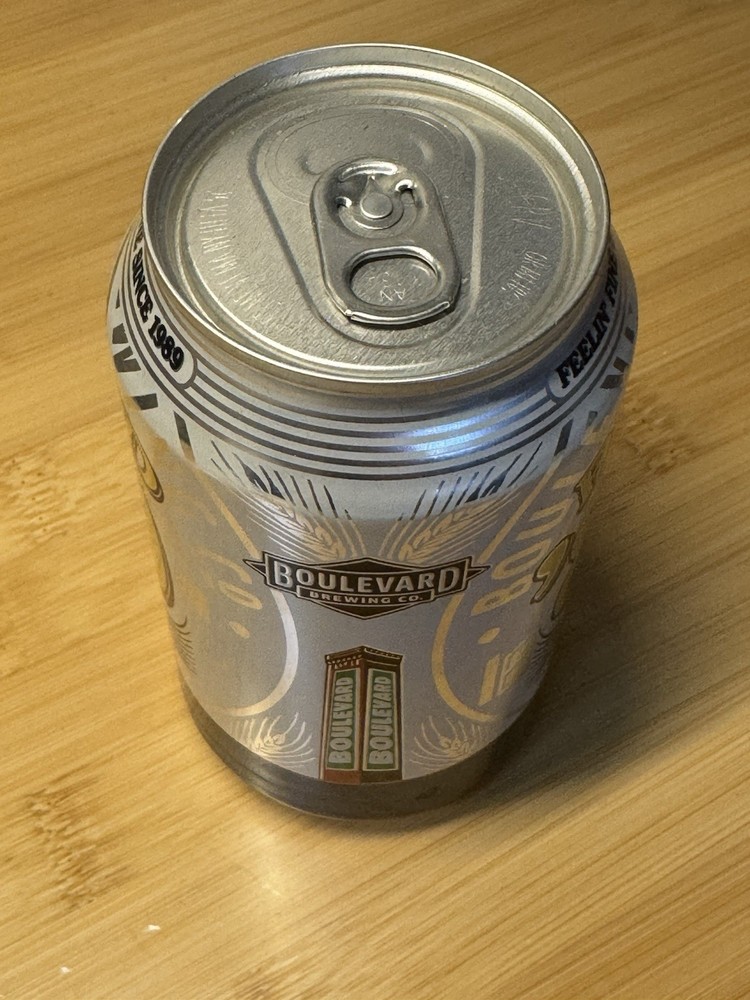 Boulevard BLVD 89 Lager - Empty Beer Can - Bottom Opened