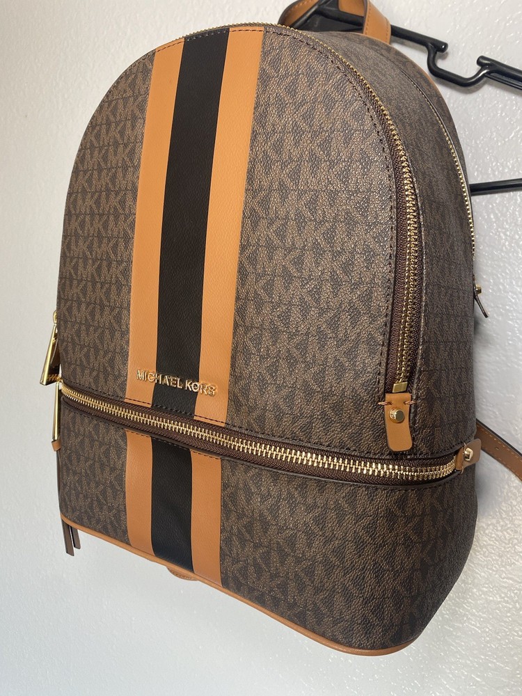 NWT Michael Kors Rhea Backpack- Medium Size- Brown