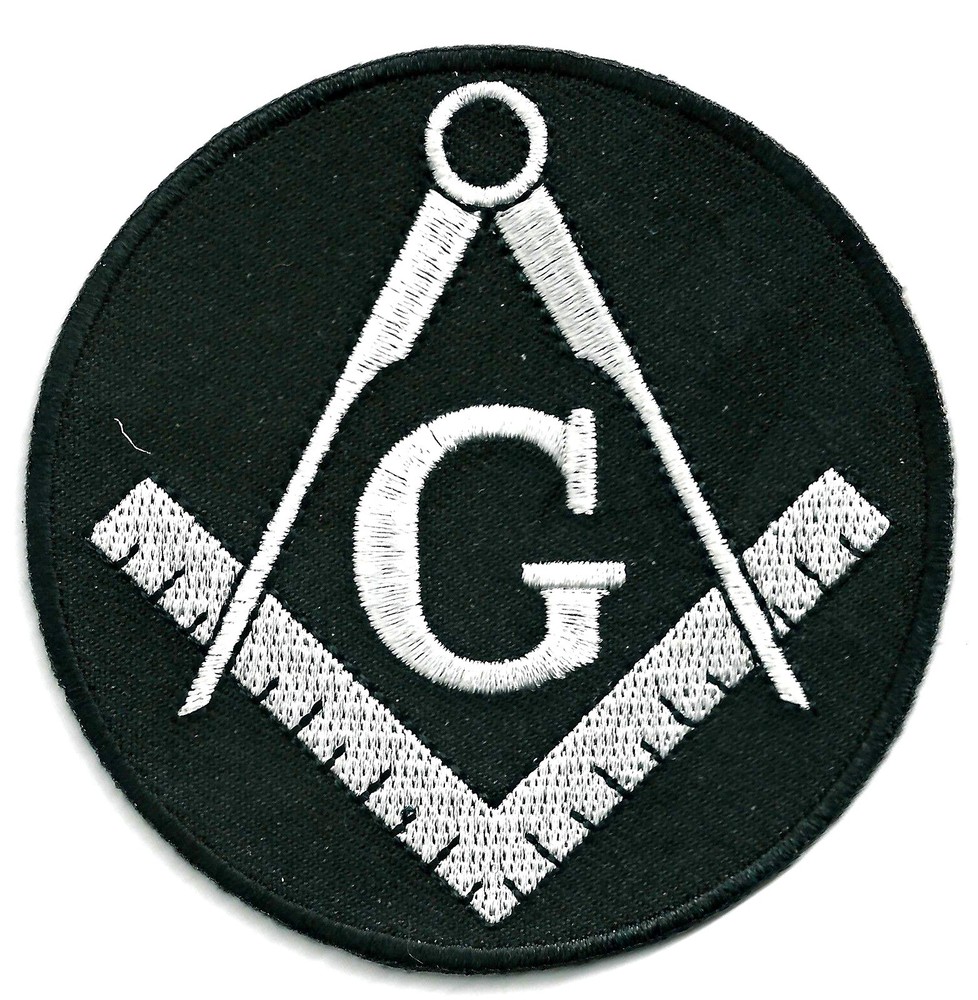 MASONIC SYMBOL -  IRON ON PATCH