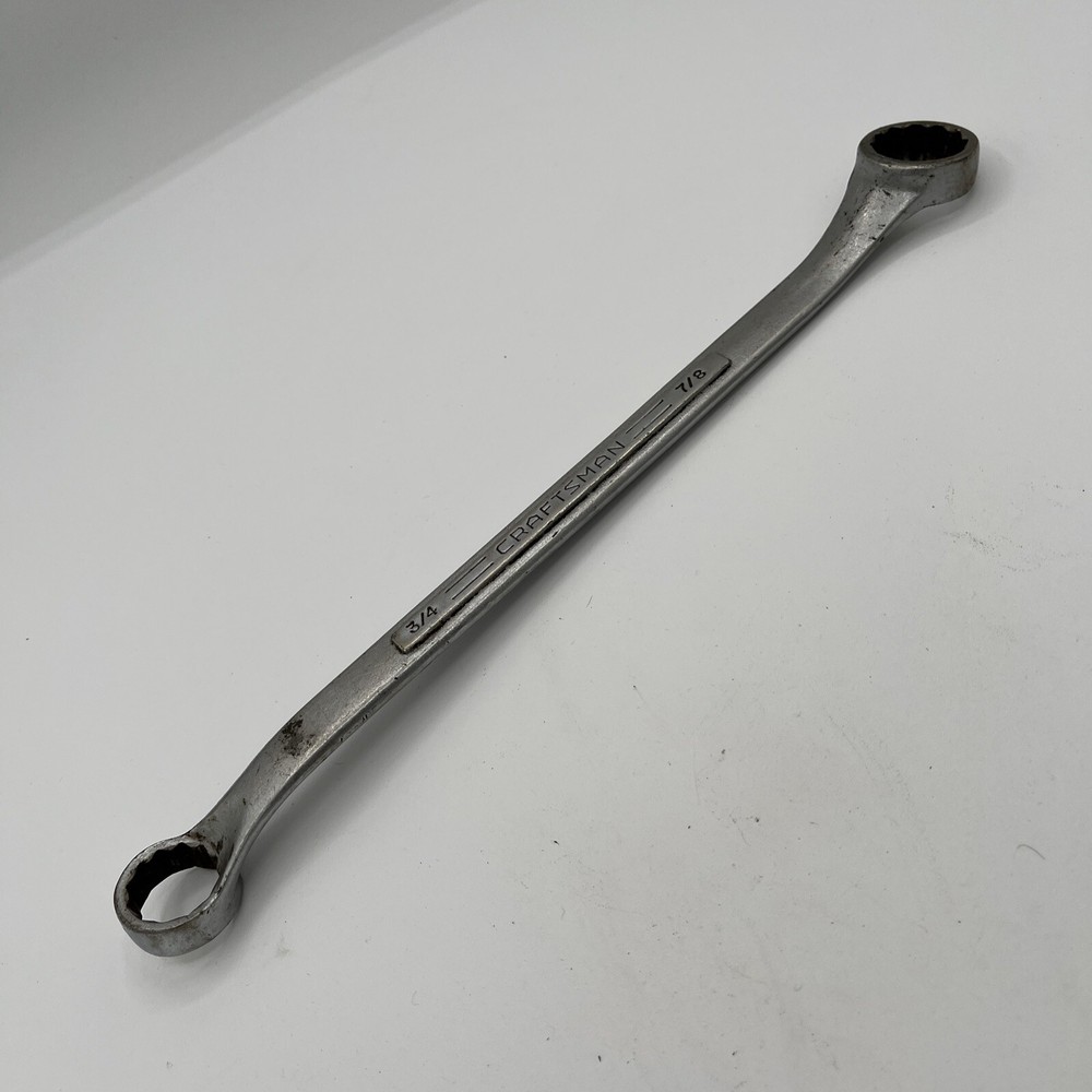 Craftsman  3/4" x 7/8" Offset Double Box End Wrench 12 point =V=