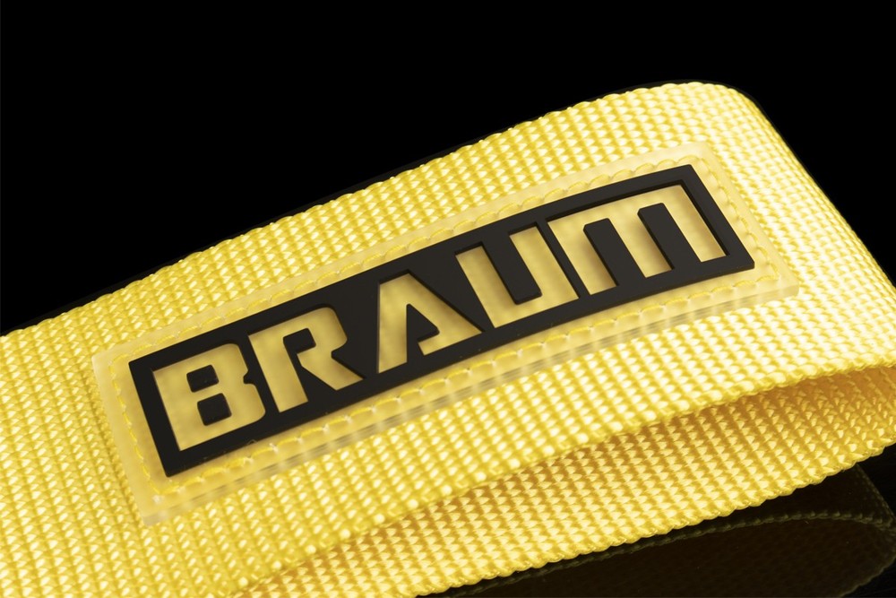 BRAUM Racing Yellow Tow Strap Kit - Each